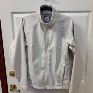 Columbia Jacket in Pearl Grey/White. Size Large